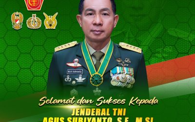 Gubernur Akademi Militer Beserta Persit Kartika Chandra Kirana PCBS Akmil dan Keluarga Besar Akademi Militer Mengucapkan Selamat dan Sukses Atas Pelantikan JENDERAL TNI AGUS SUBIYANTO, S.E., M.SI Sebagai Panglima TNI