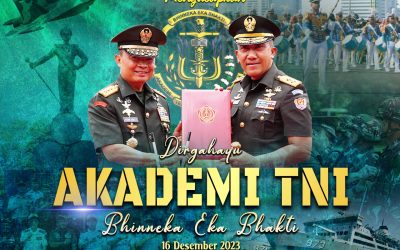 Gubernur Akademi Militer Beserta Persit Kartika Chandra Kirana PCBS Akmil dan Keluarga Besar Akademi Militer Mengucapkan Dirgahayu Akademi TNI “Bhinneka Eka Bhakti”.