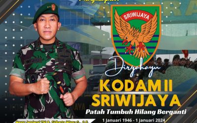 Gubernur Akademi Militer Beserta Persit Kartika Chandra Kirana PCBS Akmil dan Keluarga Besar Akademi Militer Mengucapkan Dirgahayu Kodam II Sriwijaya “Patah Tumbuh Hilang Berganti”.