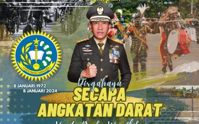 Gubernur Akademi Militer Beserta Persit Kartika Chandra Kirana PCBS Akmil dan Keluarga Besar Akademi Militer Mengucapkan Dirgahayu Secapa Angkatan Darat “Viyata Pinaka Wiradhika”.