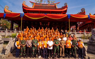 Sambut Bhikkhu Thudong Dari Thailand di Tri Dharma (TITD) “Liong Hok Bio” Magelang