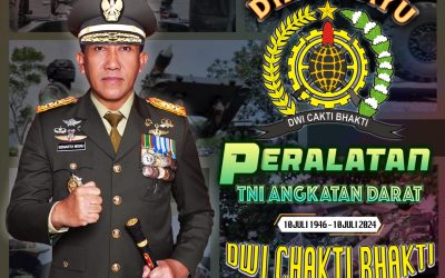 Gubernur Akademi Militer Beserta Persit Kartika Chandra Kirana PCBS Akmil dan Keluarga Besar Akademi Militer Mengucapkan Dirgahayu Peralatan TNI Angkatan Darat “Dwi Chakti Bhakti”.