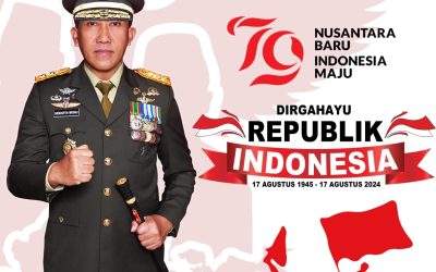 Gubernur Akademi Militer Beserta Persit Kartika Chandra Kirana PCBS Akmil dan Keluarga Besar Akademi Militer Mengucapkan Dirgahayu Republik Indonesia “Nusantara Baru Indonesia Maju”.