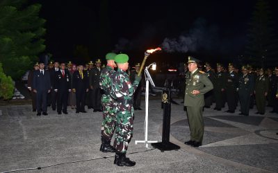 Apel Kehormatan dan Renungan Suci HUT Proklamasi RI Ke-79 Tahun 2024 TMP Giriloyo