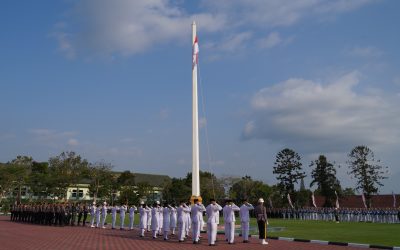 Upacara Penurunan Bendera HUT Ke-79 RI di Akademi Militer Magelang