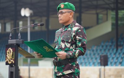 Brigjen TNI Syaepul Mukti Pimpin Upacara Mingguan di Akmil