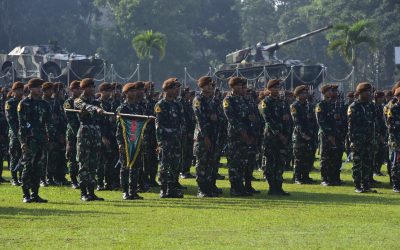 Dirum Pimpin Upacara Bendera Awal Bulan di Akademi Militer