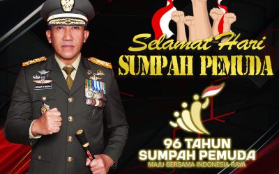 Gubernur Akademi Militer Beserta Persit Kartika Chandra Kirana PCBS Akmil dan Keluarga Besar Akademi Militer Mengucapkan Selamat Hari Sumpah Pemuda “Maju Bersama Indonesia Raya”.