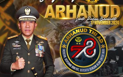 Gubernur Akademi Militer Beserta Persit Kartika Chandra Kirana PCBS Akmil dan Keluarga Besar Akademi Militer Mengucapkan Dirgahayu Arhanud TNI AD “Vyati Rakca Bhala Cakti”.