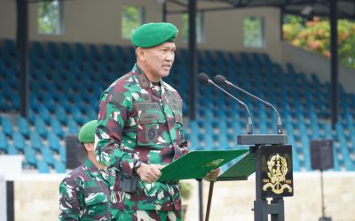 Upacara Bendera dan Senam Bersama di Lapangan Sapta Marga