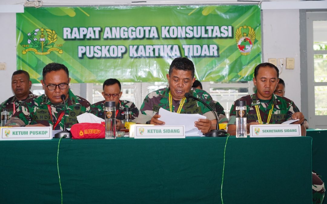 Rapat Anggota Konsultasi Puskop Kartika Tidar TA 2024 Resmi Digelar