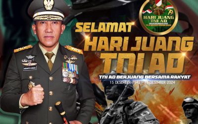 Gubernur Akademi Militer Beserta Persit Kartika Chandra Kirana PCBS Akmil dan Keluarga Besar Akademi Militer Mengucapkan Selamat Hari Juang TNI AD “TNI AD Berjuang Bersama Rakyat”.