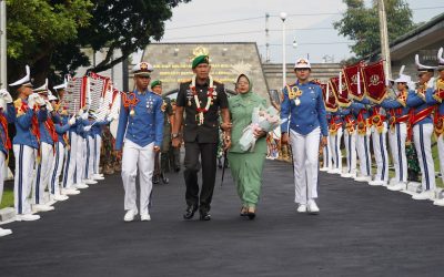 Akademi Militer Gelar Tradisi Penyambutan Wakil Gubernur