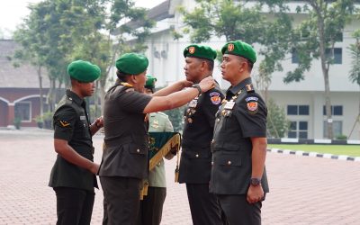 Gubernur Akmil Pimpin Sertijab Danmentar di Lapangan Pancasila