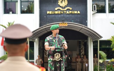 Danmentar Akmil Pimpin Upacara Pemberangkatan Long Weekend Taruna