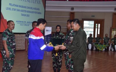 Akmil dan Pertamina Tutup Pelatihan Wawasan Kebangsaan dan Bela Negara Bagi Staf dan Asisten Manajer